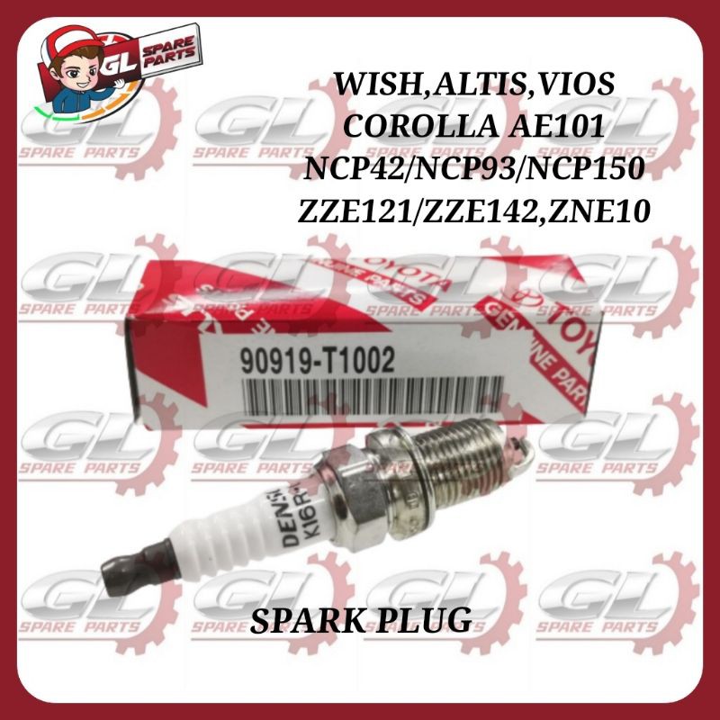 SPARK PLUG ORIGINAL VIOS NCP93 NCP150 NCP42 ALTIS ZZE122 ZZE142 WISH