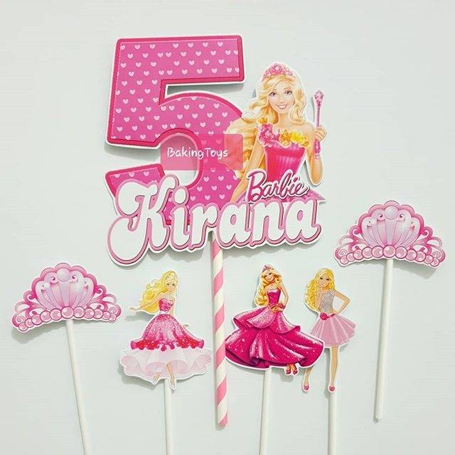 Barbie Birthday Cake Topper | Shopee Malaysia