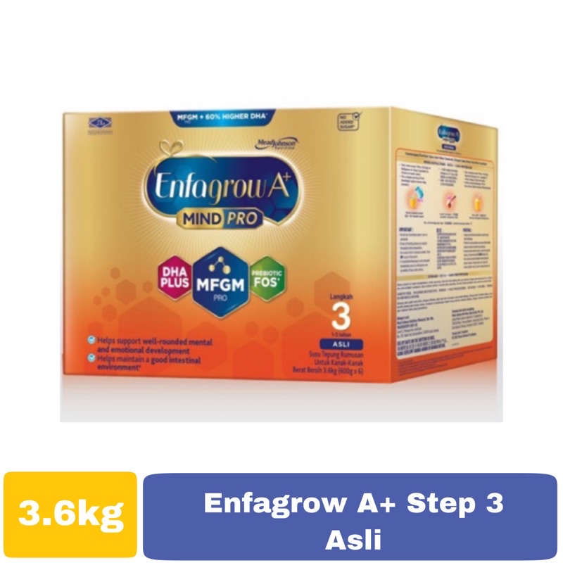 Enfagrow A+ Step 3 3.48kg (Asli/Vanilla) kotak x cantik