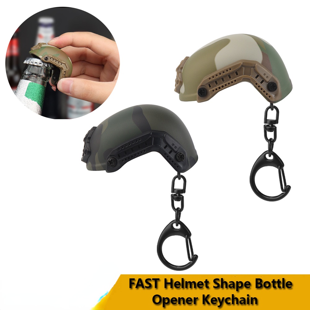 Tactical Keychain FAST Helmet Shape Bottle Opener Keychain Airsoft