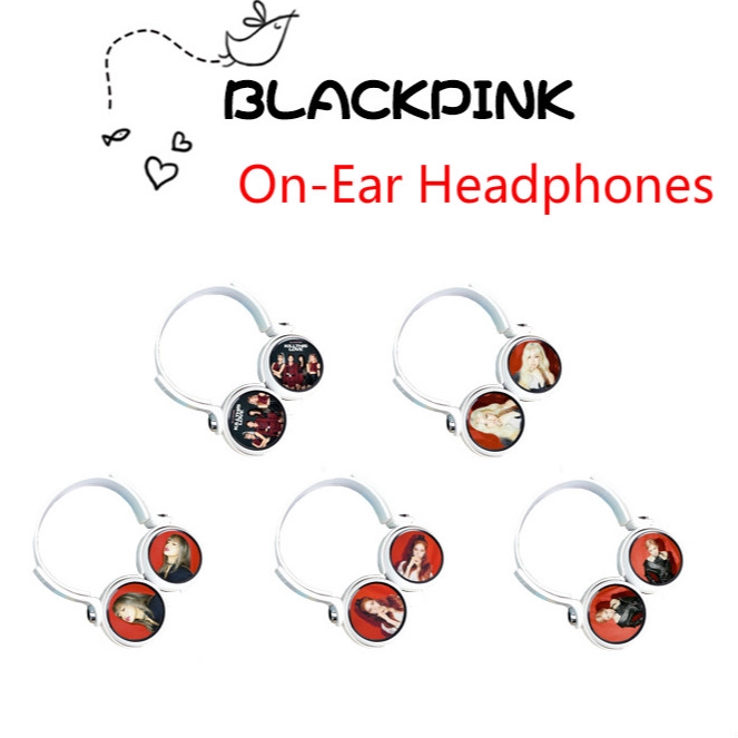 1 Pcs Kpop Blackpink OnEar Headphones Universal Wired Headphone