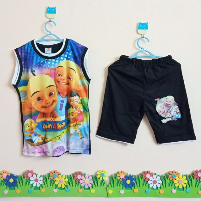  Clear Stock UPIN  IPIN  Peace Kids Singlet  Set Small Murah 