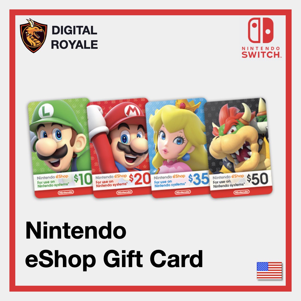 all nintendo switch gift cards