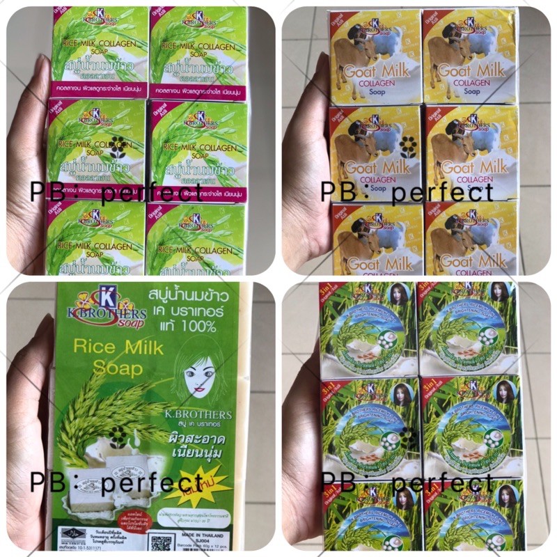 Thailandrice milk collagen/rice milk/Goat milk collagen/3in1 ricemilk soap