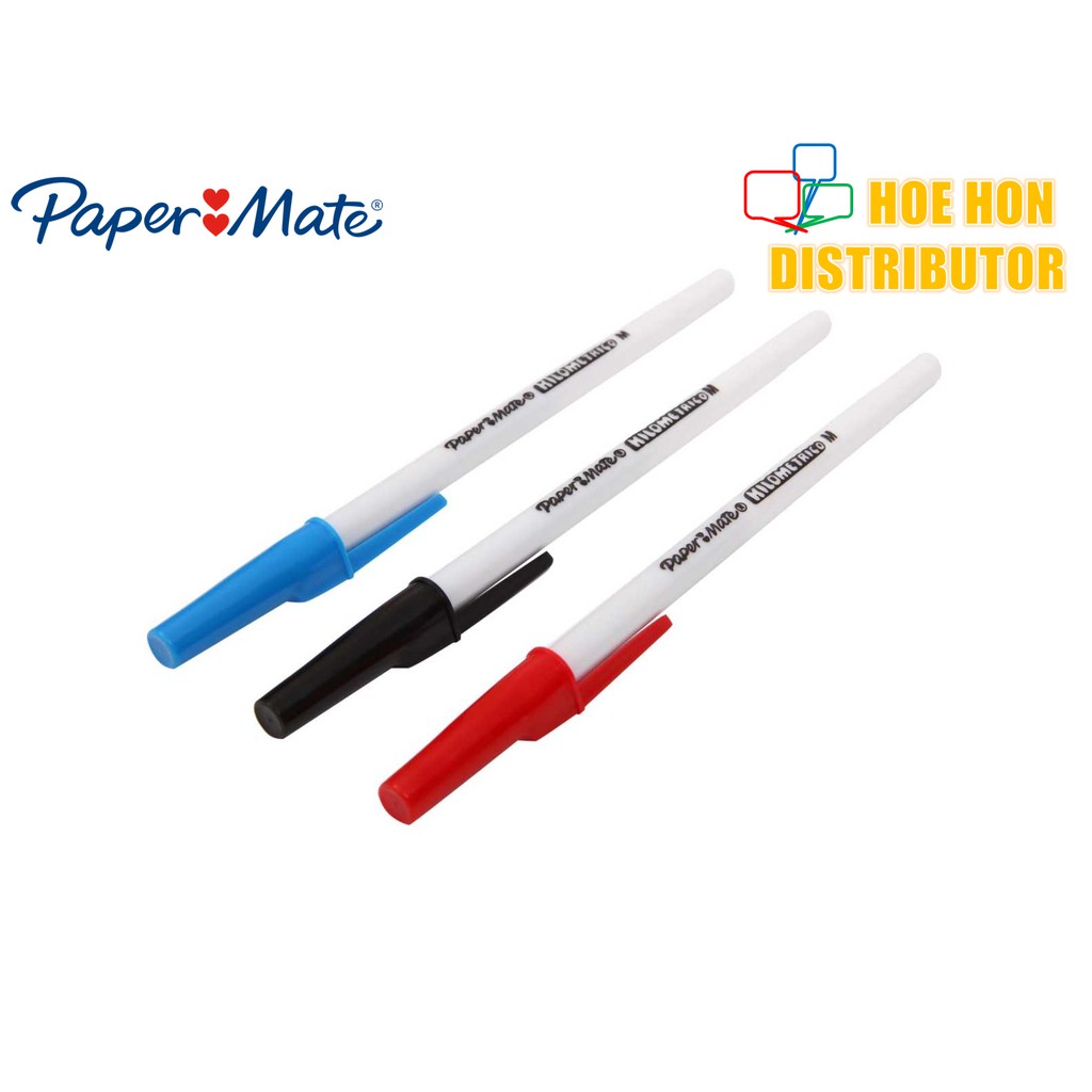 Papermate Kilometrico Ball Pen 0.8mm Fine / 1.0mm Medium (ORIGINAL
