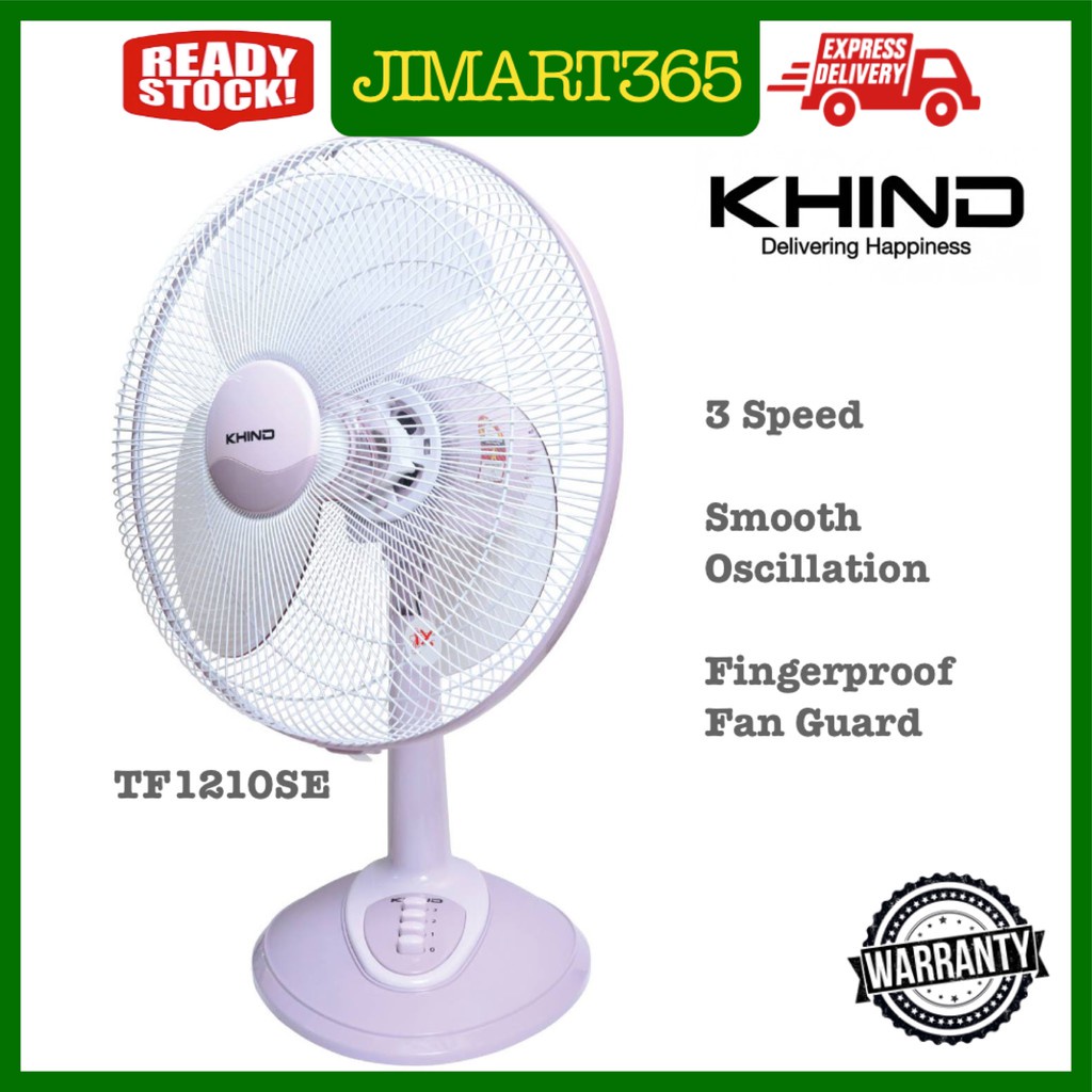 khind Khind TF1210SE 12" 3 Speed Table Fan Kipas Meja Khind 12" Inch TF1210 Khind 16" Inch Table Fan TF1610SE