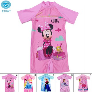 Fesyen Kanak kanak Anak Gadis Kartun Bercetak baju renang Fesyen Kanak kanak Anak Gadis Kartun Bercetak baju renang