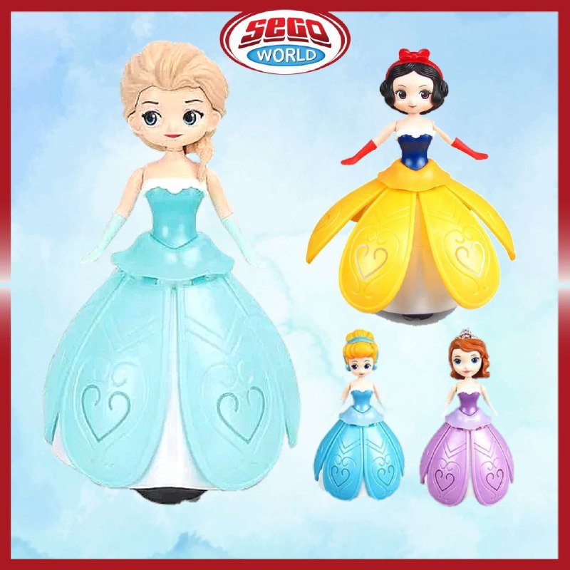 Dancing Princess With LED Light Frozen Music Toys For Girl Dance Robot Birthday Gift Mainan Lagu Budak Perempuan Murah