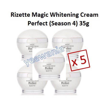 Rizette Magic Whitening Cream Perfect 35g Season 4 X 5 Units Shopee Malaysia