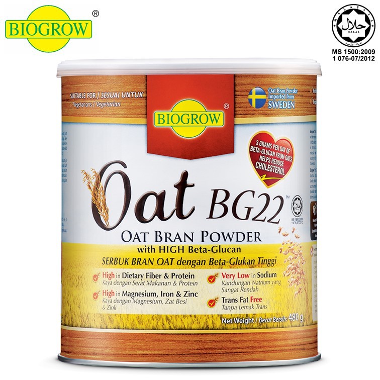 Biogrow Oat BG22 Oat Bran Powder (480g) | Shopee Malaysia