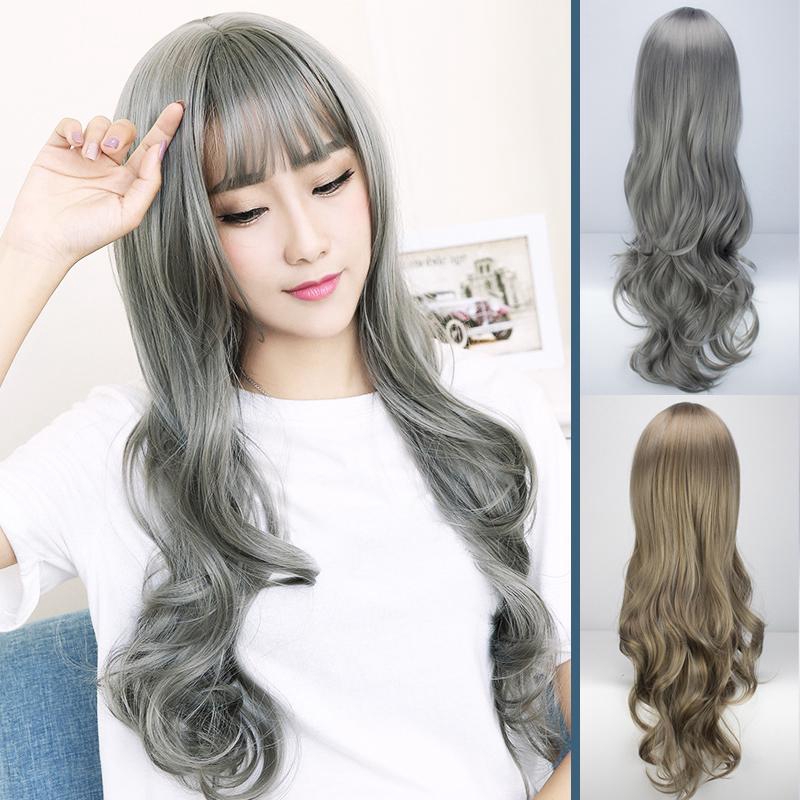 Women S Wig Long Wavy Curly Hair Big Waves Cosplay Party Shopee