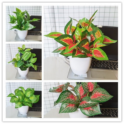 Artificial Bonsai With Pot  Artificial Flower Plastic Flower Simulation Plant Artificial Flower Fake Plant Plastic Foliage Desktop Plant Potted living room office bedroom decoration