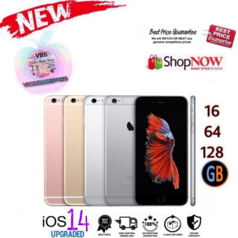 News Iphones 6s 64gb 128gb Original Set Baru 1 Tahun Jaminan Shopee Malaysia