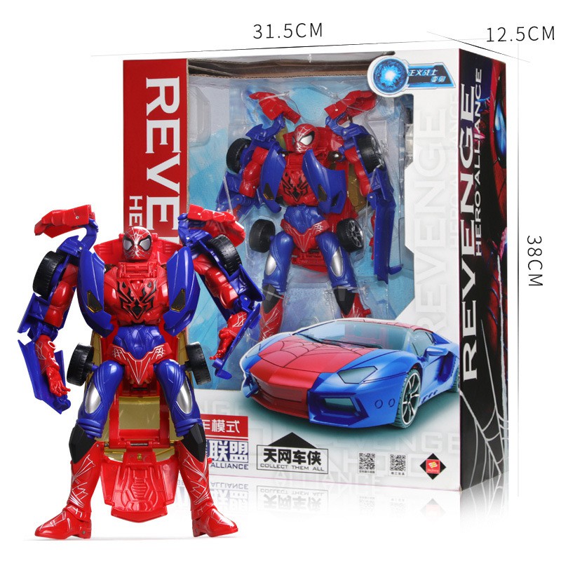 spiderman transformer toy