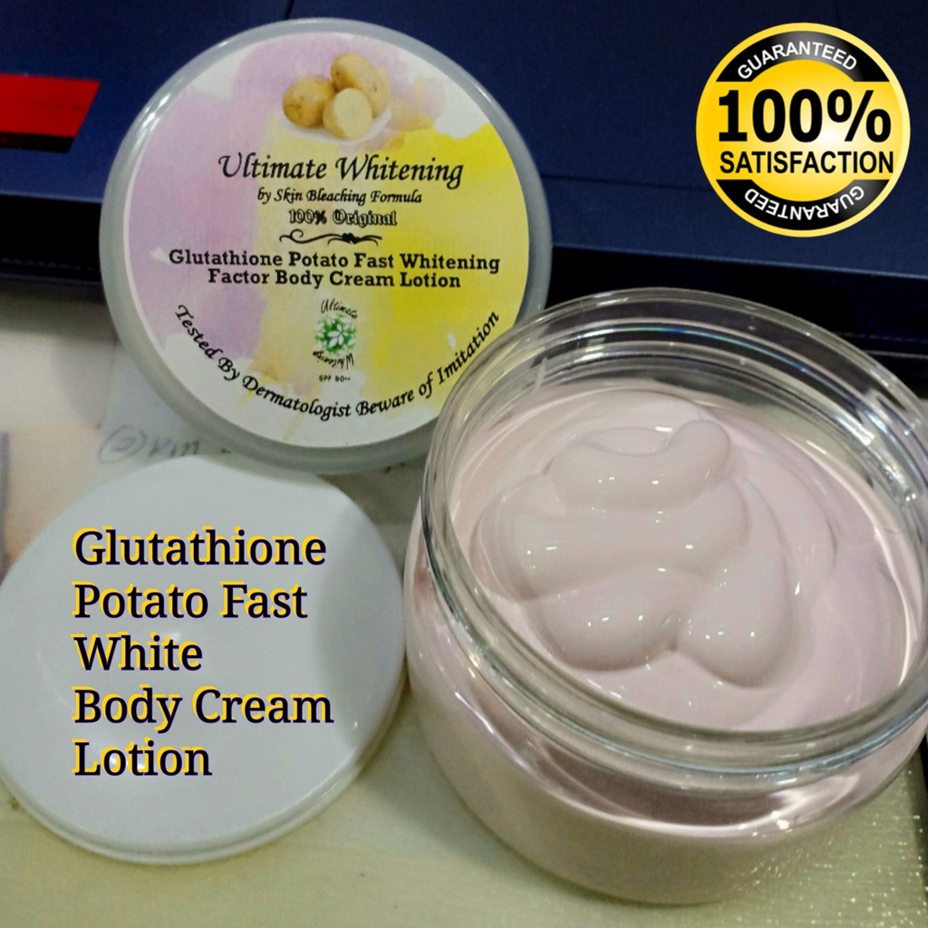 Ultimate Whitening Glutathione Potato Fast Whitening Cream Body Lotion 100g Shopee Malaysia