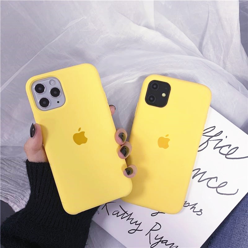 40 Color Yellow Iphone Liquid Silicone Casing For Iphone 12 Mini 11 Pro Max 6 6s 7 8 Plus X Xs Max Xr Colour Full Protect Cover Shopee Malaysia