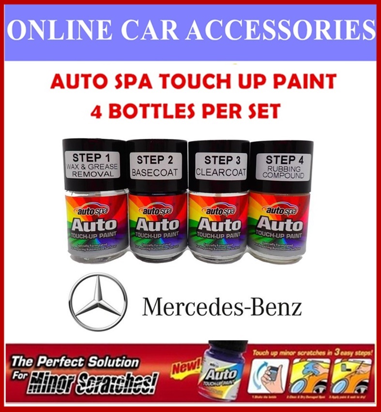 MERCEDES BENZ CAR Original Touch Up Paint - AUTOSPA Touch Up Combo Set (4 Bottles Per Set)