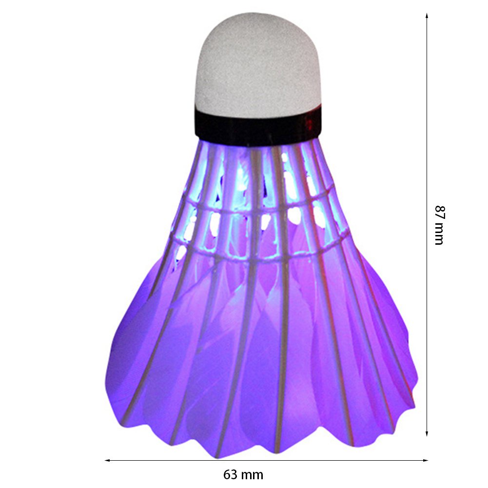 10pcs Dark Night Colorful Badminton Led Lighting Sport Badminton Light Spot Shuttlecock Indoor 6431