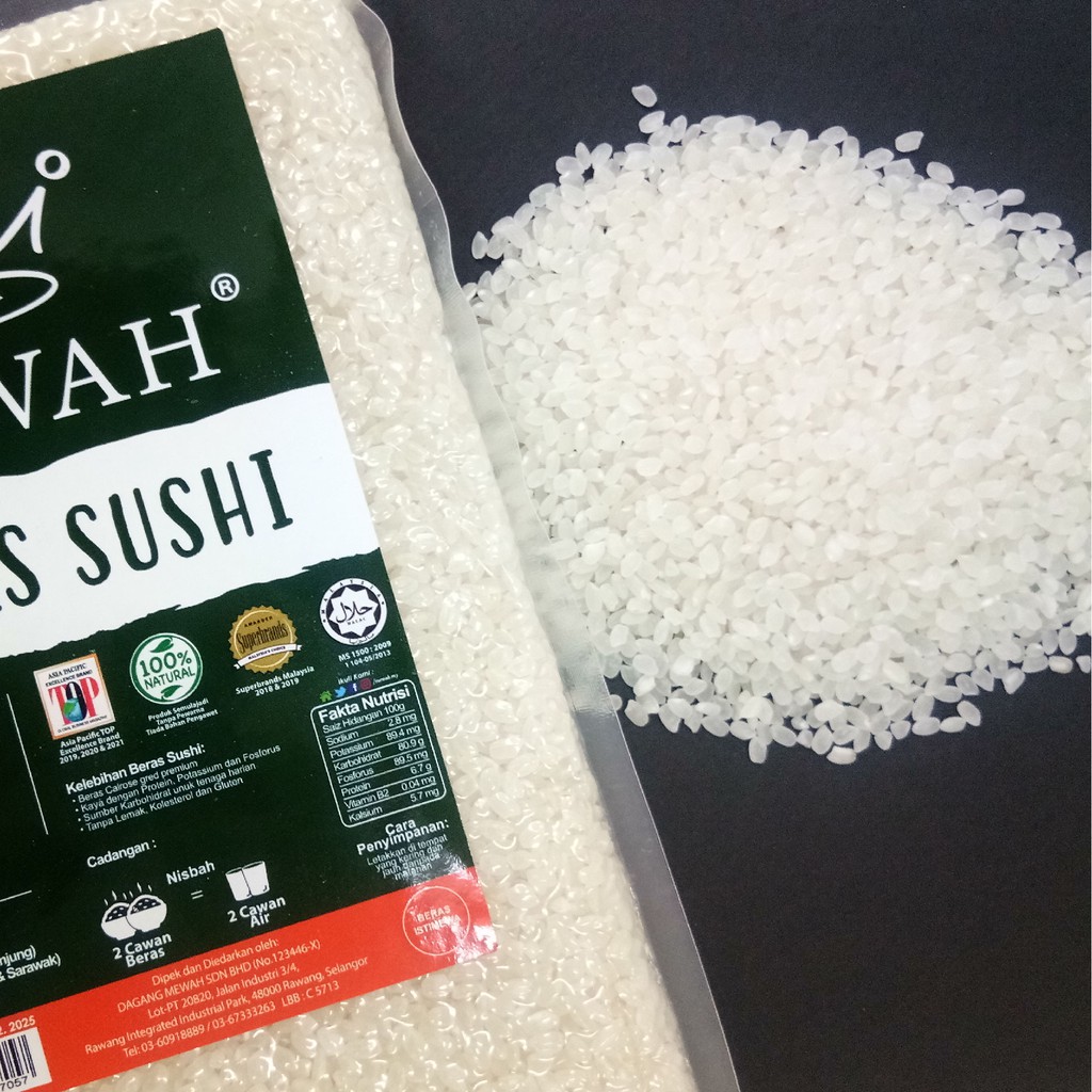 Mewah Beras Sushi 500g Malaysia