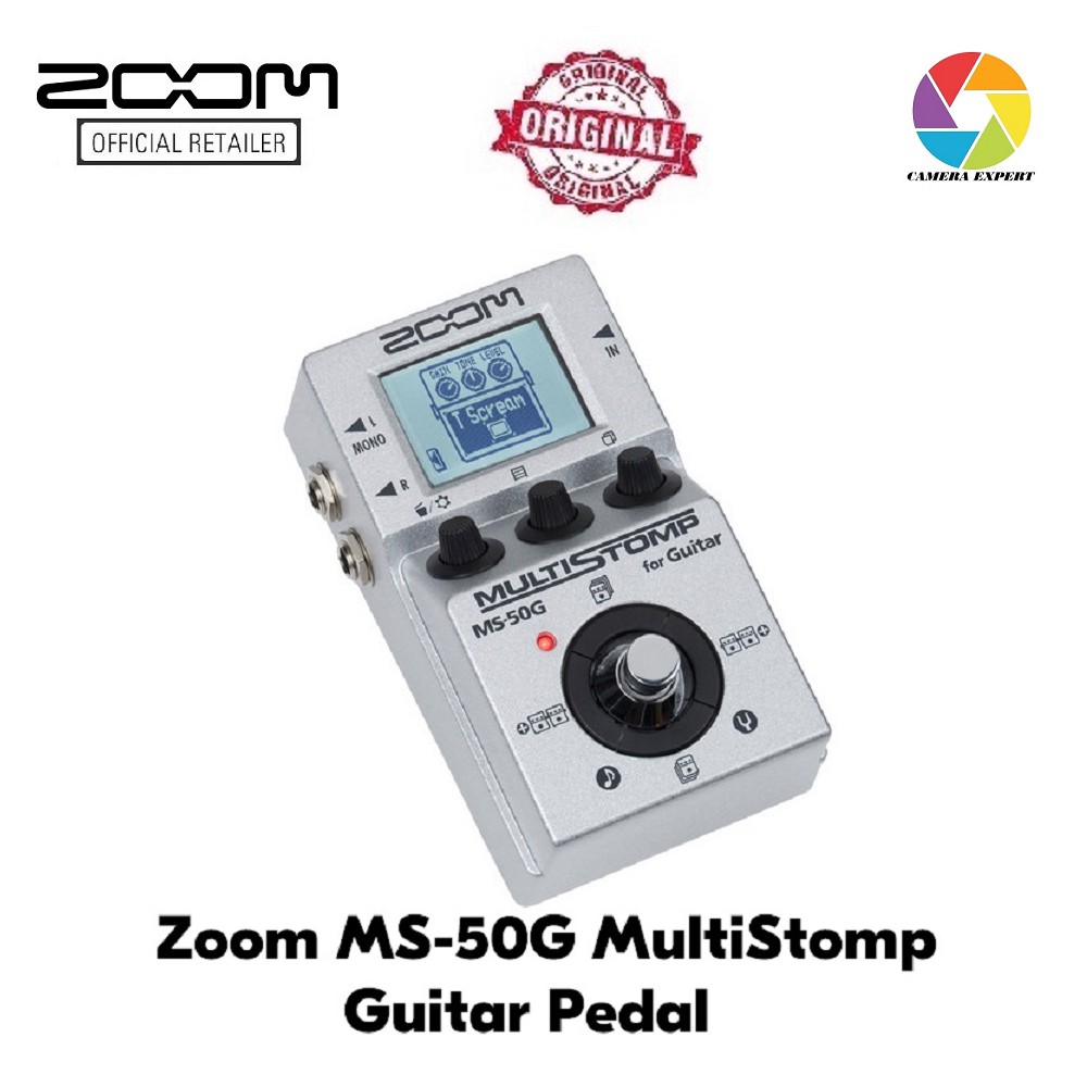 Zoom Ms 50g Ms50g Multistomp Guitar Pedal Shopee Malaysia