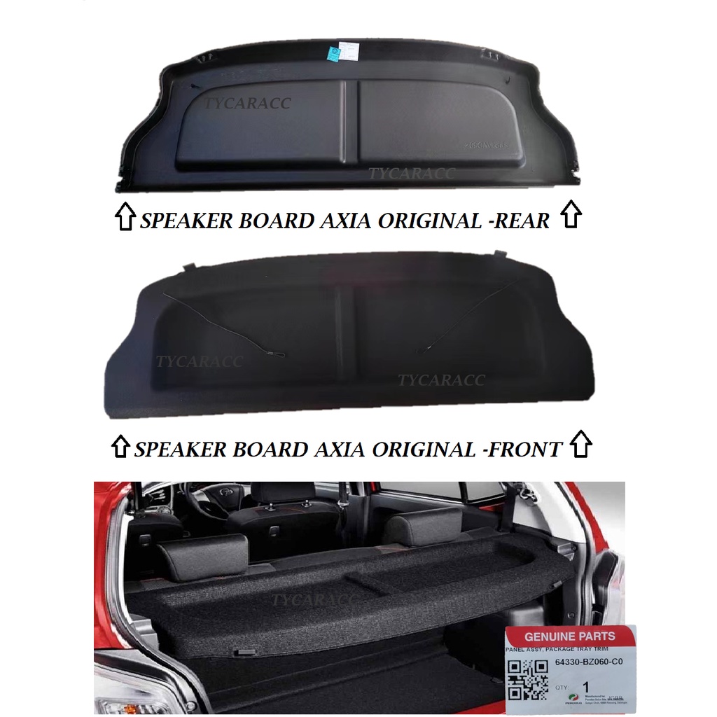 Perodua Axia Bonnet Rear Speaker Board /Papan Speaker Belakang | Shopee