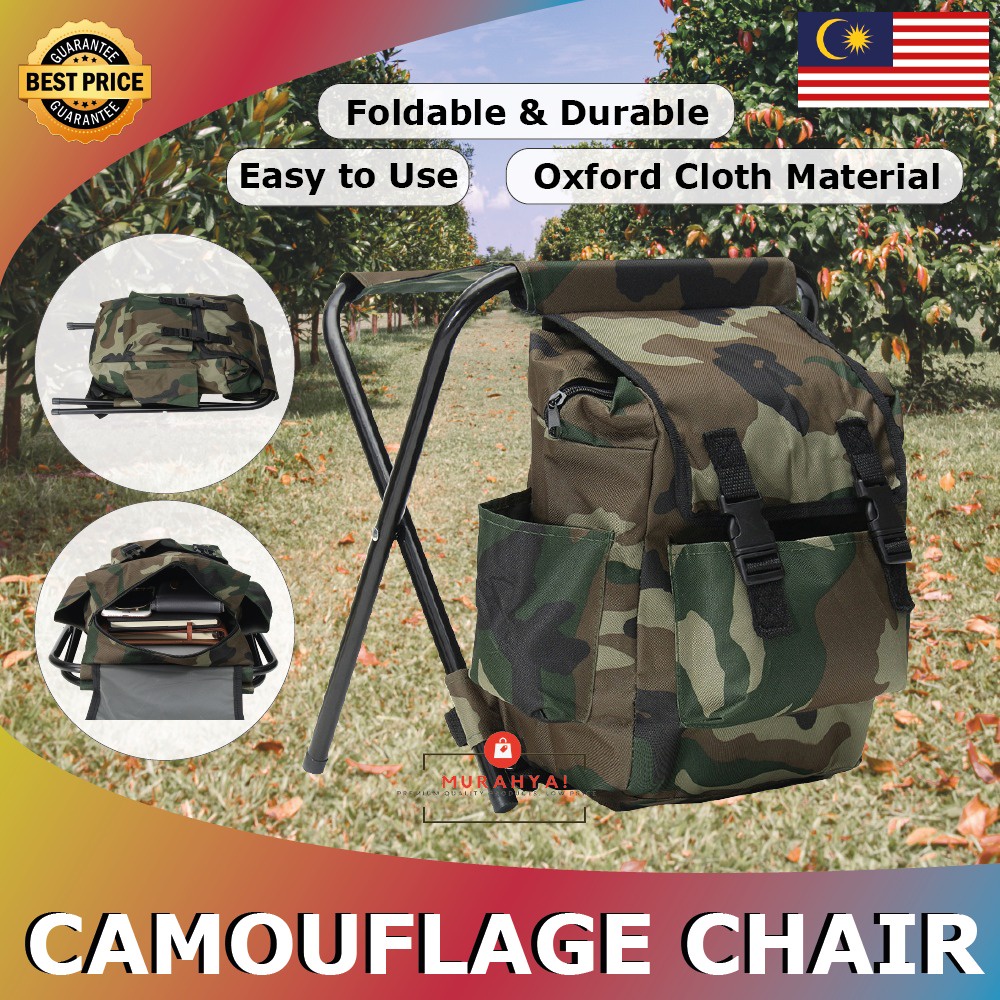 Backpack camping chair Beg galas kerusi lipat Foldable Light weight