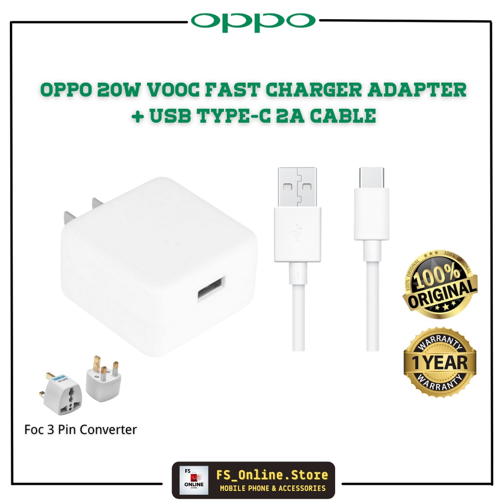 Oppo Original SuperVOOC | VOOC | Charger Adapter | Usb Type-C/Micro ...