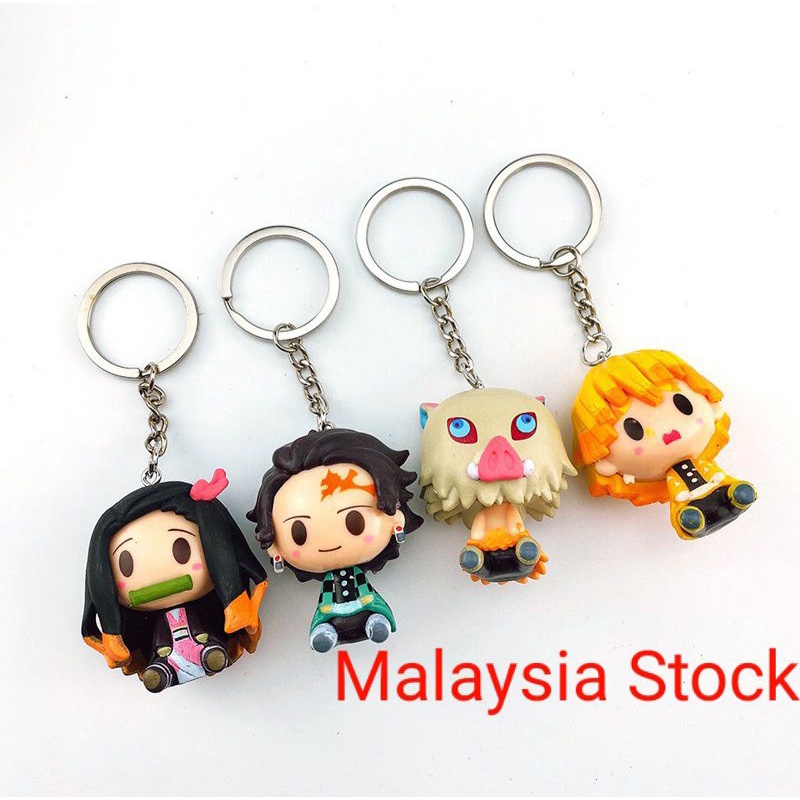 Demon Slayer Keychain Anime Kimetsu No Yaiba Tanjiro Neneko