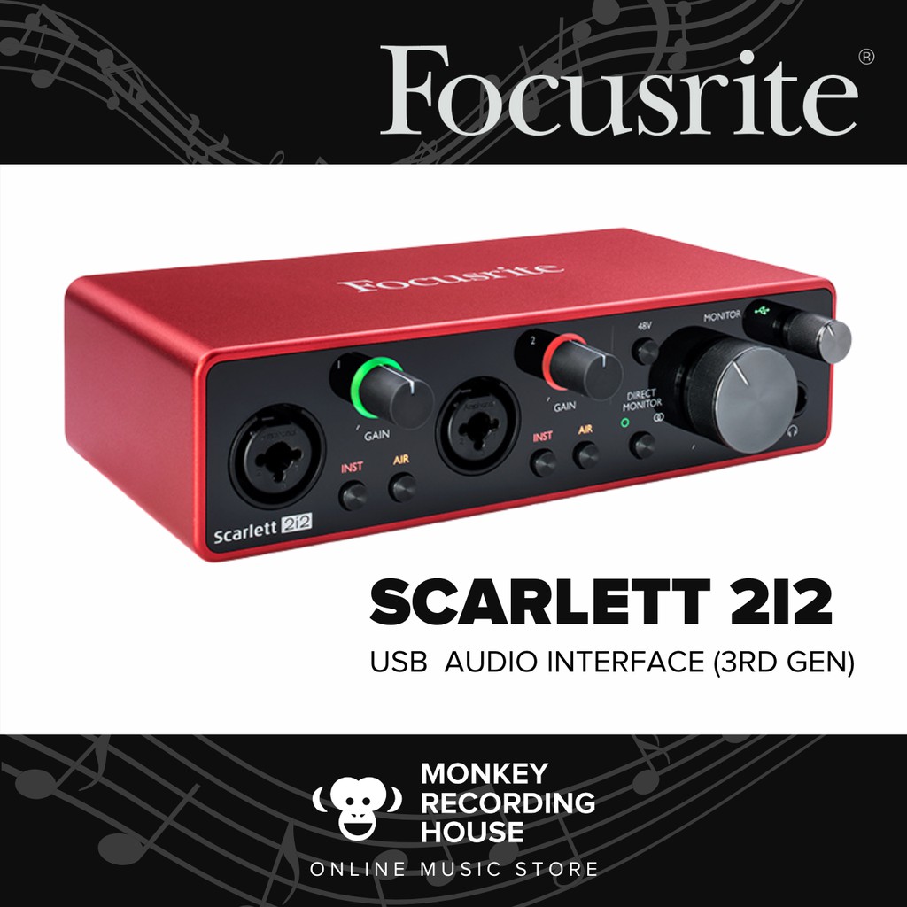 Focusrite Scarlett 2i2 Audio Interface (3rd Gen) | Shopee Malaysia