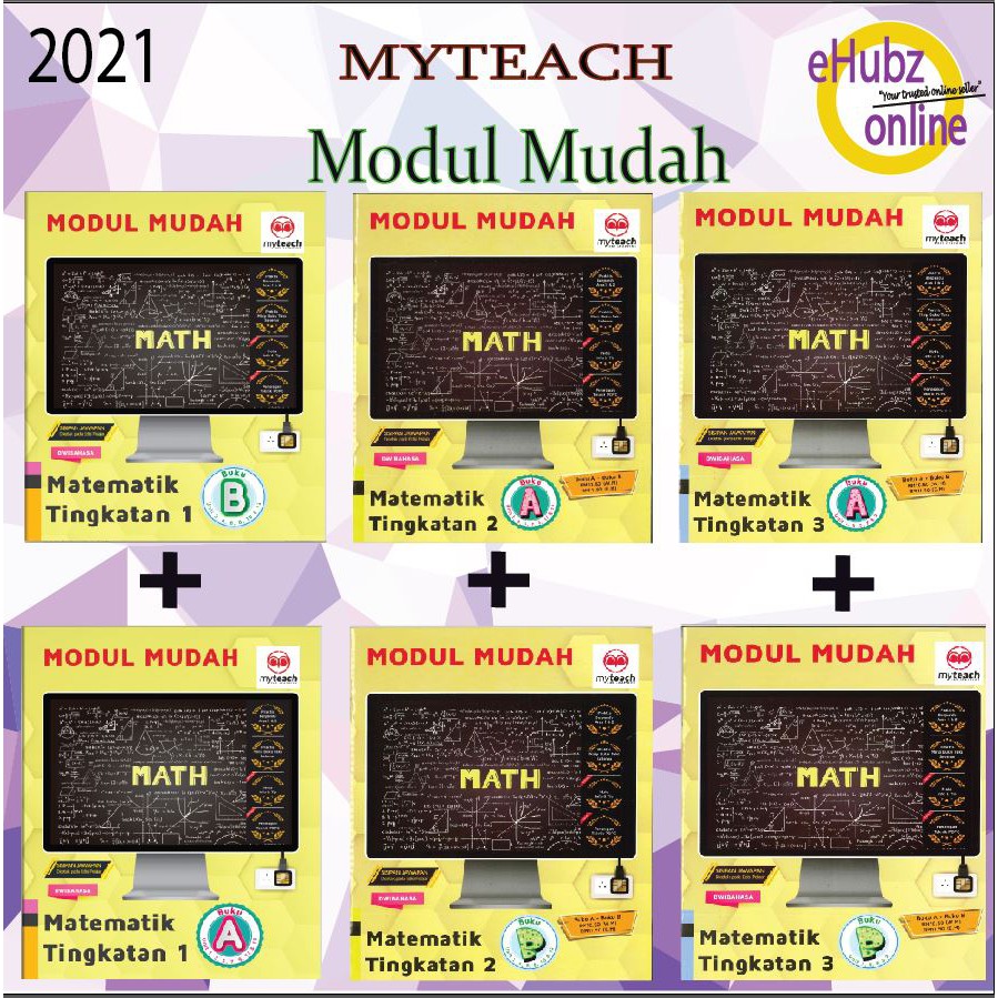 Buy [EHUBZ] MODUL MUDAH MATEMATIK (BUKU A + BUKU B) TINGKATAN 1,2,3