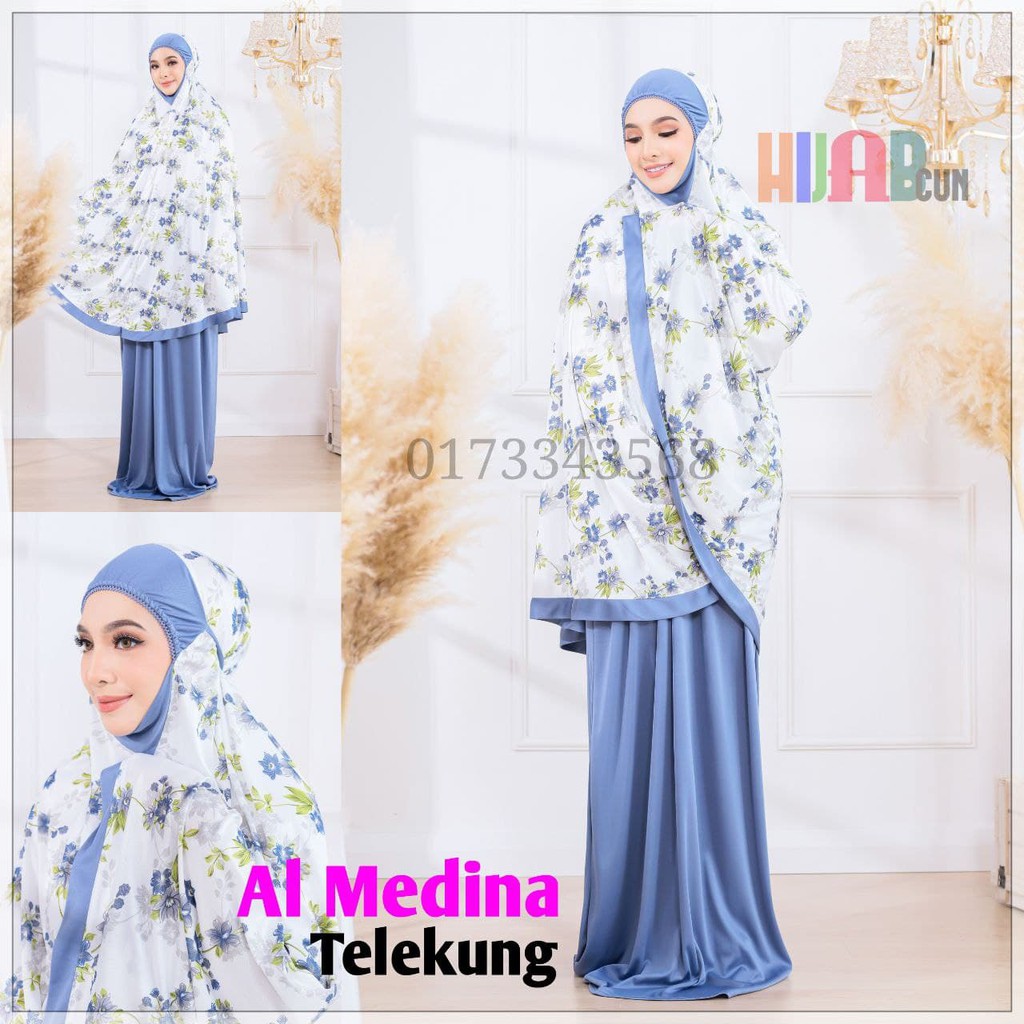 (OFFER)Telekung Bunga Printed CORAK Terbaru VIRAL 2021 VISCOSE COTTON | Shopee Malaysia