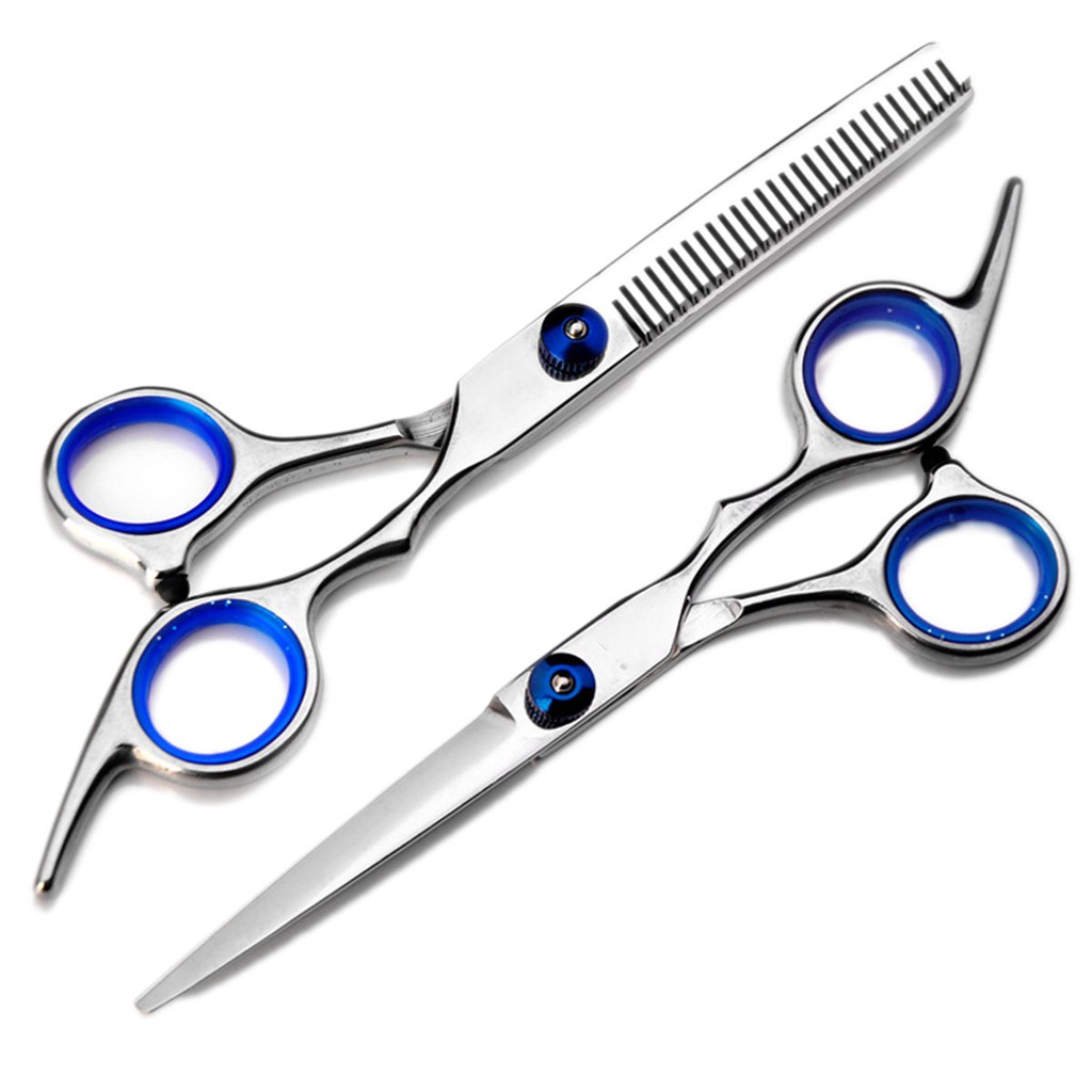 6 Inch Cutting Thinning Styling Tool Hair Scissors Stainless Steel