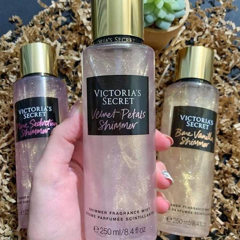 💯 Ori Rejected Victoria Secret Body Mist Shimmer For Women 250Ml