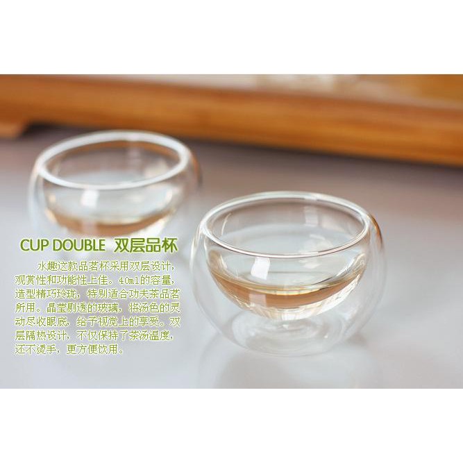 Glass Tea Cup Double Layer 双层玻璃茶杯| Shopee Malaysia