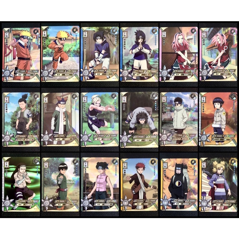 R·01正版授权Original AuthorizedPremium Naruto Collection Card卡游火影忍者收集卡（Naruto，Sasuke，Sakura，Temari，Tenten，Gara，Neji，Ino）