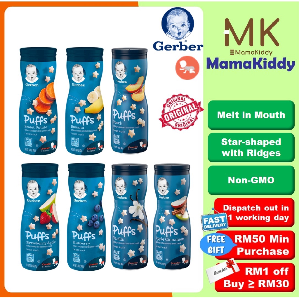 gerber puffs healthy