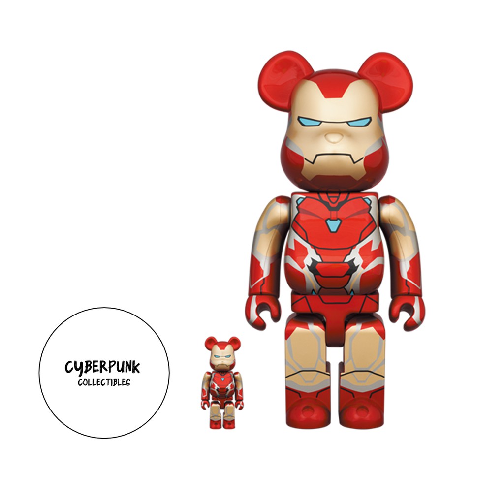 BE@RBRICK Bearbrick IRON MAN MARK 85 100%  400% | Shopee Malaysia