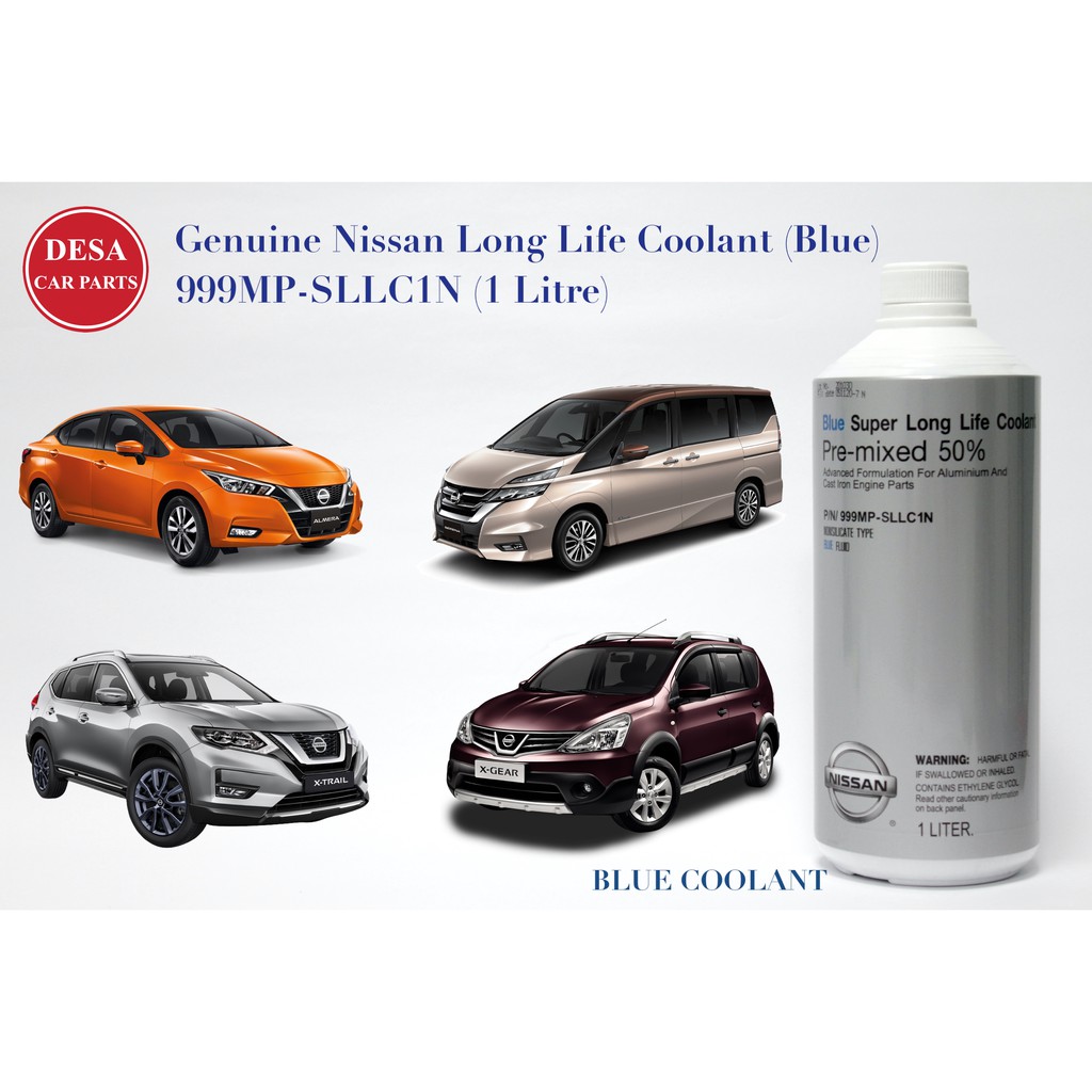 Genuine Nissan Long Life Coolant (Blue) 1 Litre 999MPSLLC1N Shopee