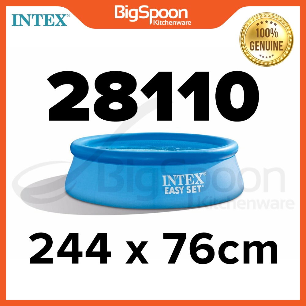 [ORIGINAL] INTEX Easy Set Swimming Pool Adult / Large Inflatable Pool / Kolam Mandi Besar Bulat 28101/28110/28120/28130