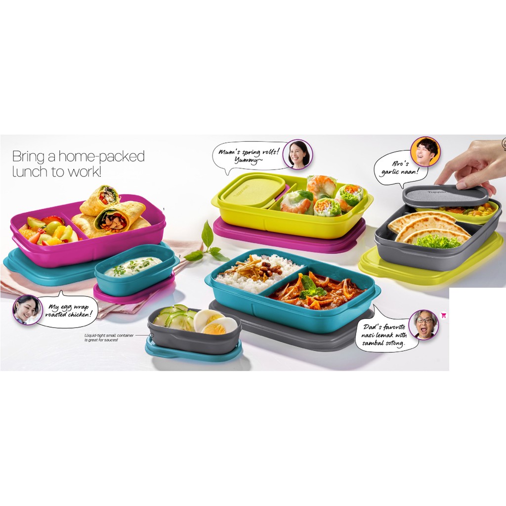 🔥READY STOCK🔥Tupperware Foodie Buddies 560ml / foody buddy (4pcs)