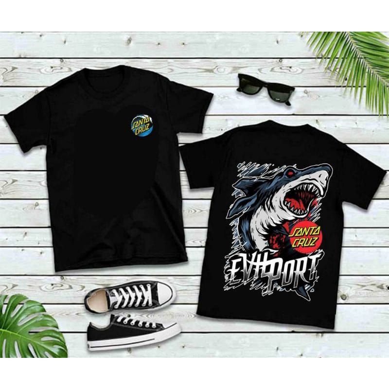 ?T-SHIRT VIRAL SANTA CRUZ EVILPORT? Baju Dewasa  unisex design high quality 100% cotton ready stock