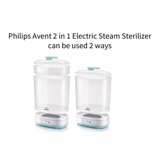 avent sterilizer 2 in 1