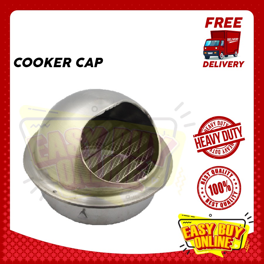 STAINLESS STEEL HOOD DUCTING CAP FOR DUCTING HOSE AIR VENTILATION CAP