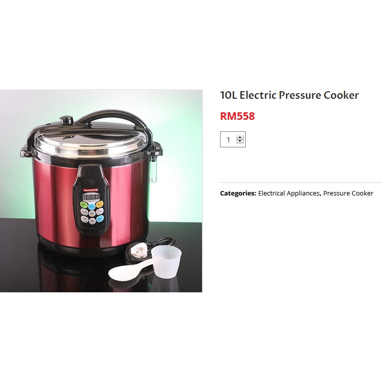 Giacomo Pressure Cooker Electric Non Stick