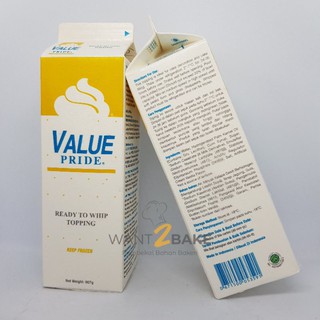 Value Pride Ready To Whipping Cream Blue Soft Blend 907g Exp 2 6 2022 Shopee Malaysia