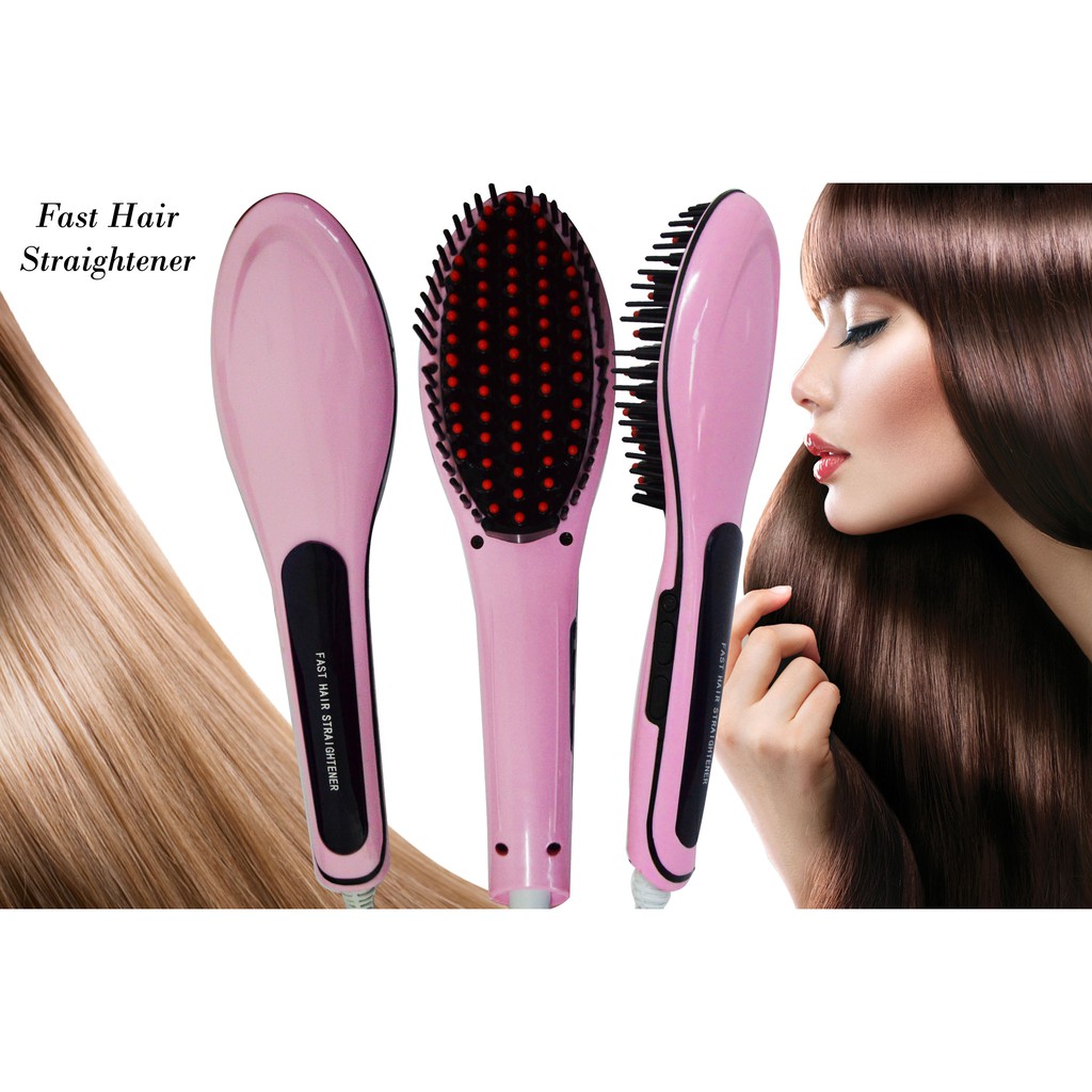 Magic LCD Hair Comb Straightener With Temperature Control