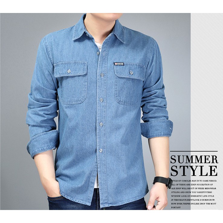 thick denim shirt