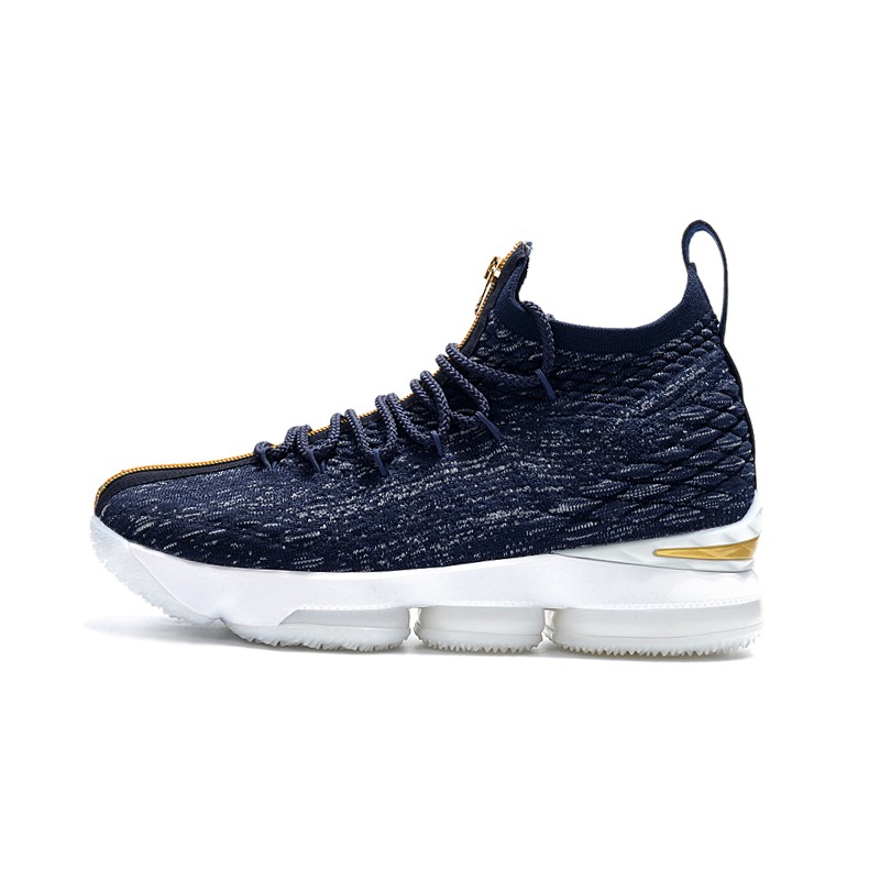 white and gold lebron 15