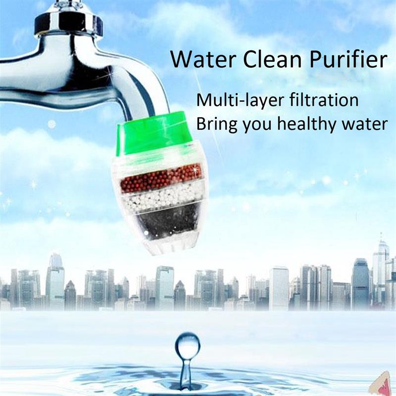 Carbon Water Faucet Mini Water Filter Faucet Tap Clean Purifier Filter Cartridge Water Purifier Faucet for Home Kitchen 