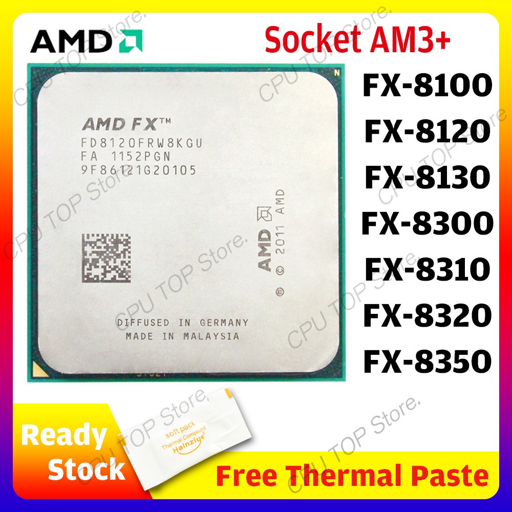 Amd Fx Series Fx 8100 81 8130 Fx 00 10 50 Eight Core Cpu Processor Socket Am3 Shopee Malaysia